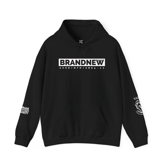 BrandNew Hooded Sweatshirt White Text