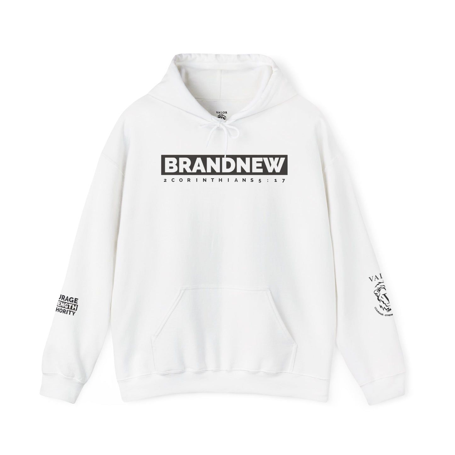 BrandNew Hooded Sweatshirt Black Text